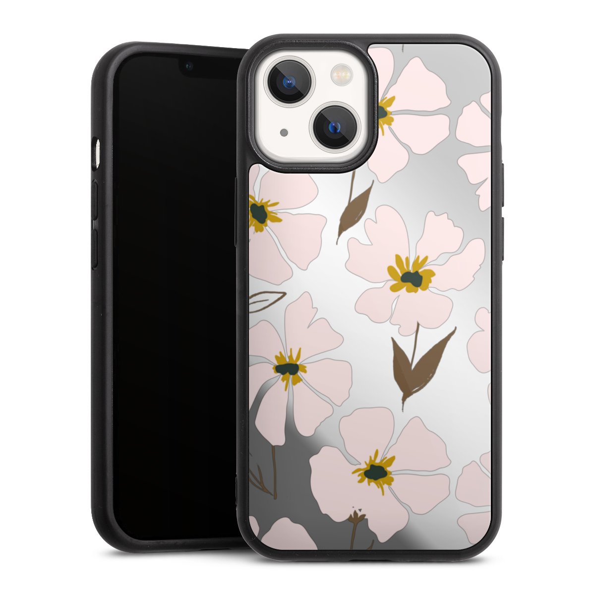 Simple Pastell Flowers Rose Transparent