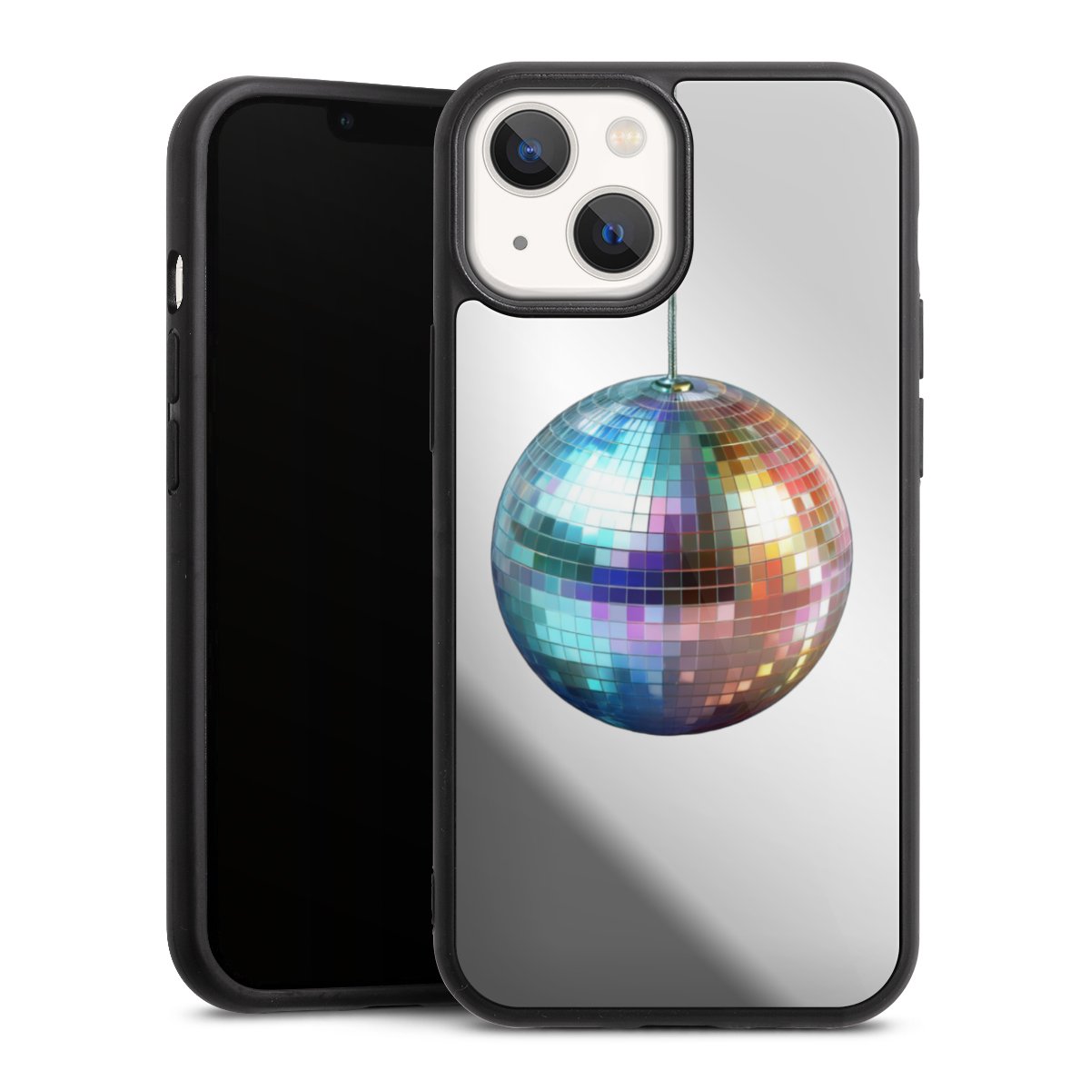 Disco Balls Party Blue Gold Transparent with AI