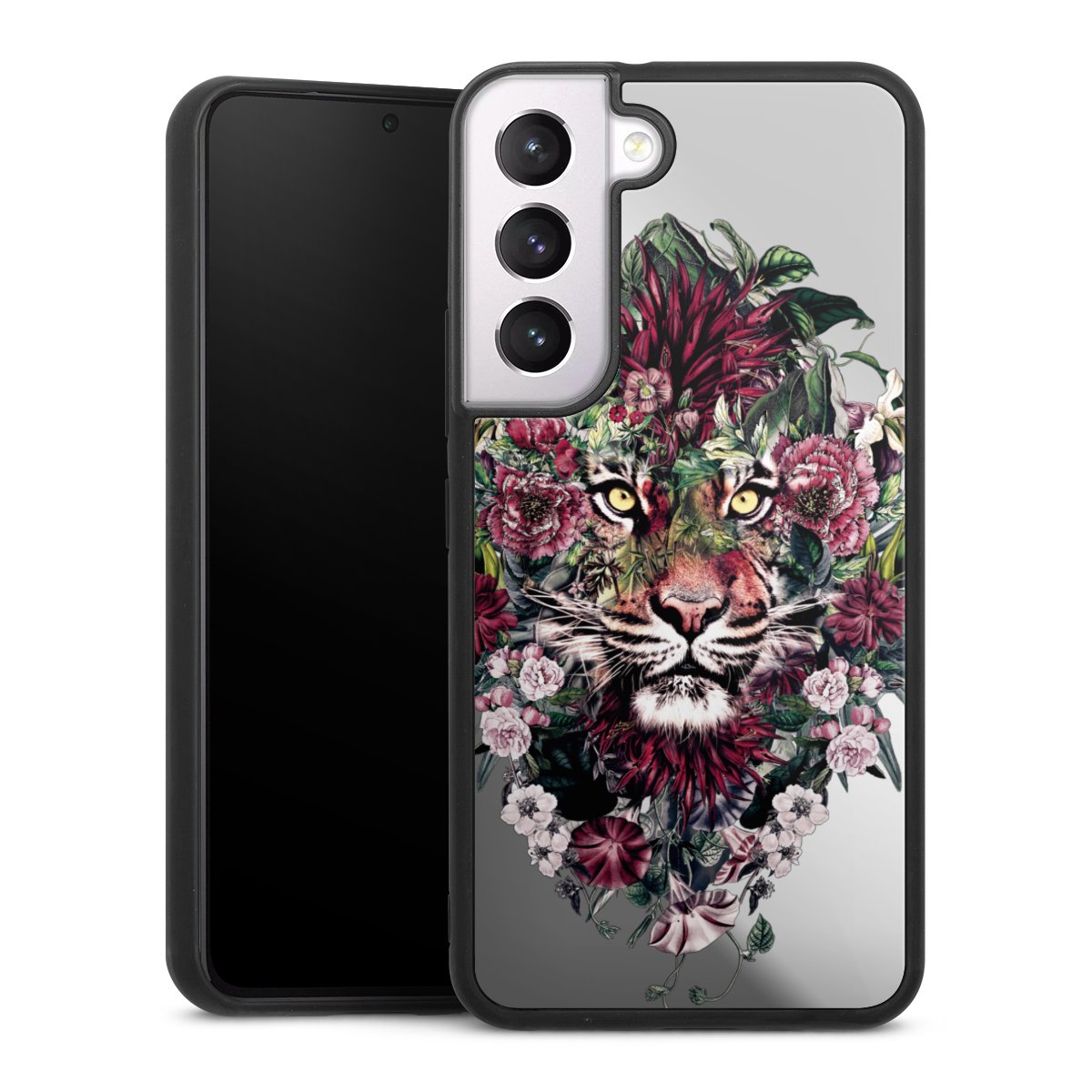 Floral Tiger zonder Achtergrond