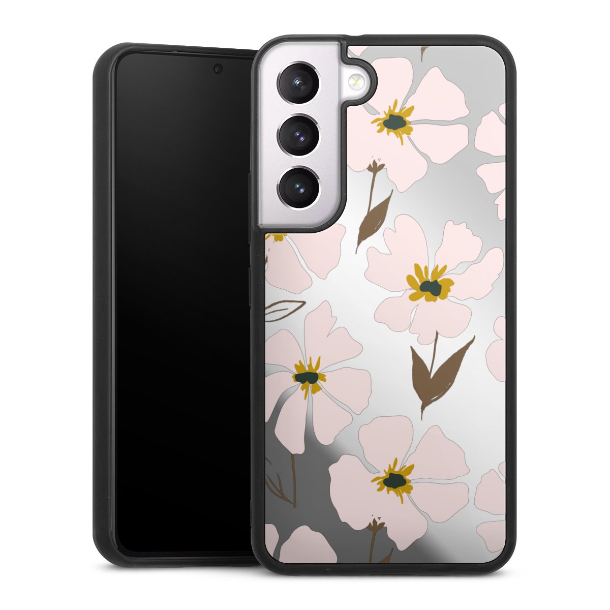 Simple Pastell Flowers Rose Transparent