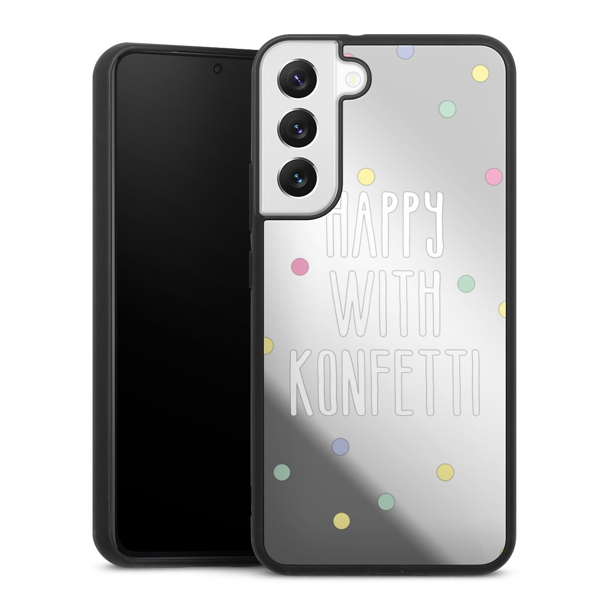 Happy with Konfetti White ohne Hintergrund