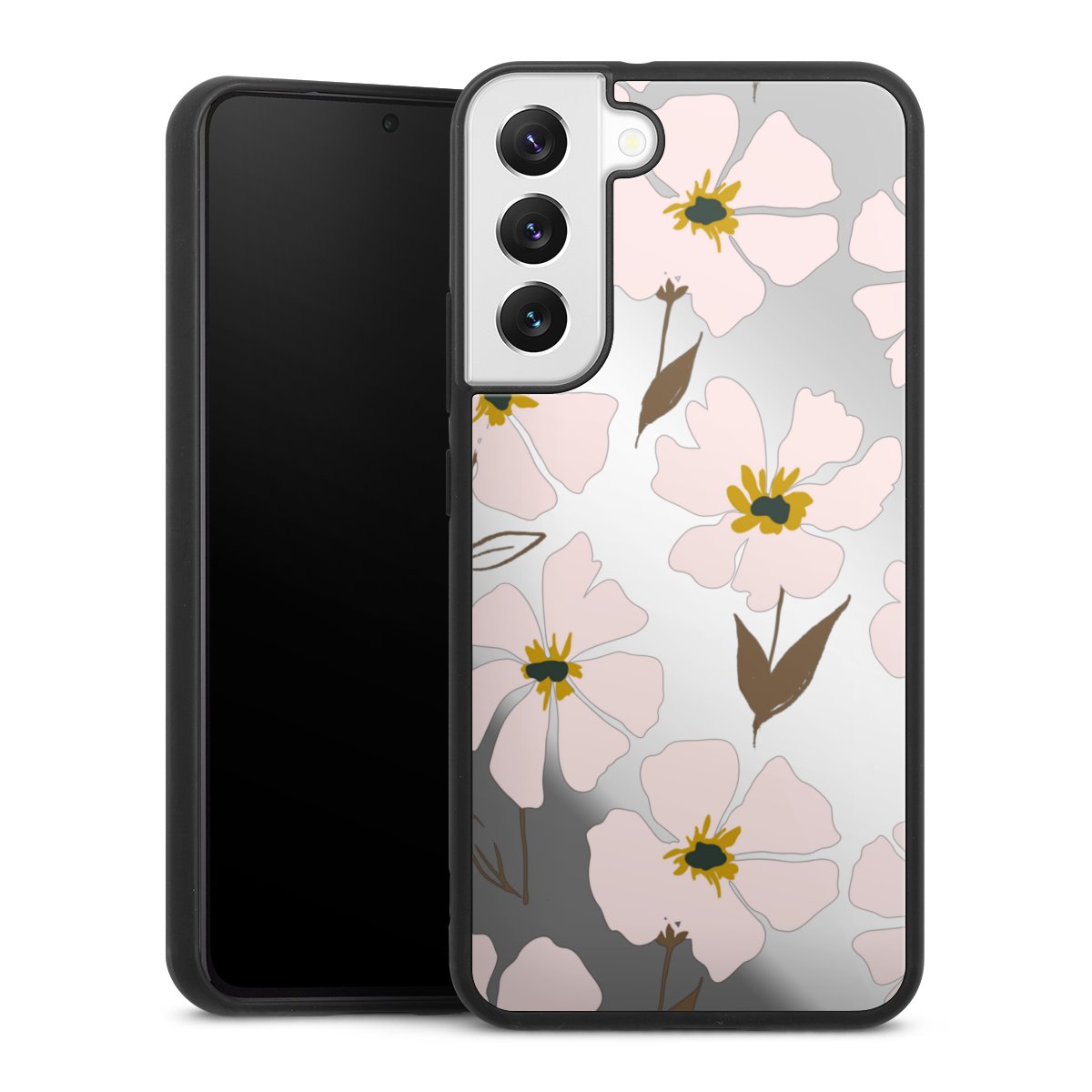 Simple Pastell Flowers Rose Transparent