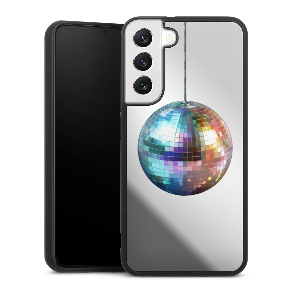 Disco Balls Party Blue Gold Transparent with AI