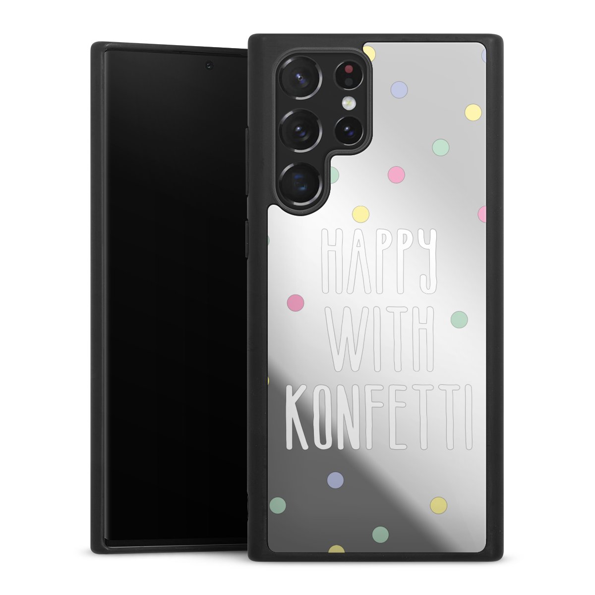 Happy with Konfetti White ohne Hintergrund