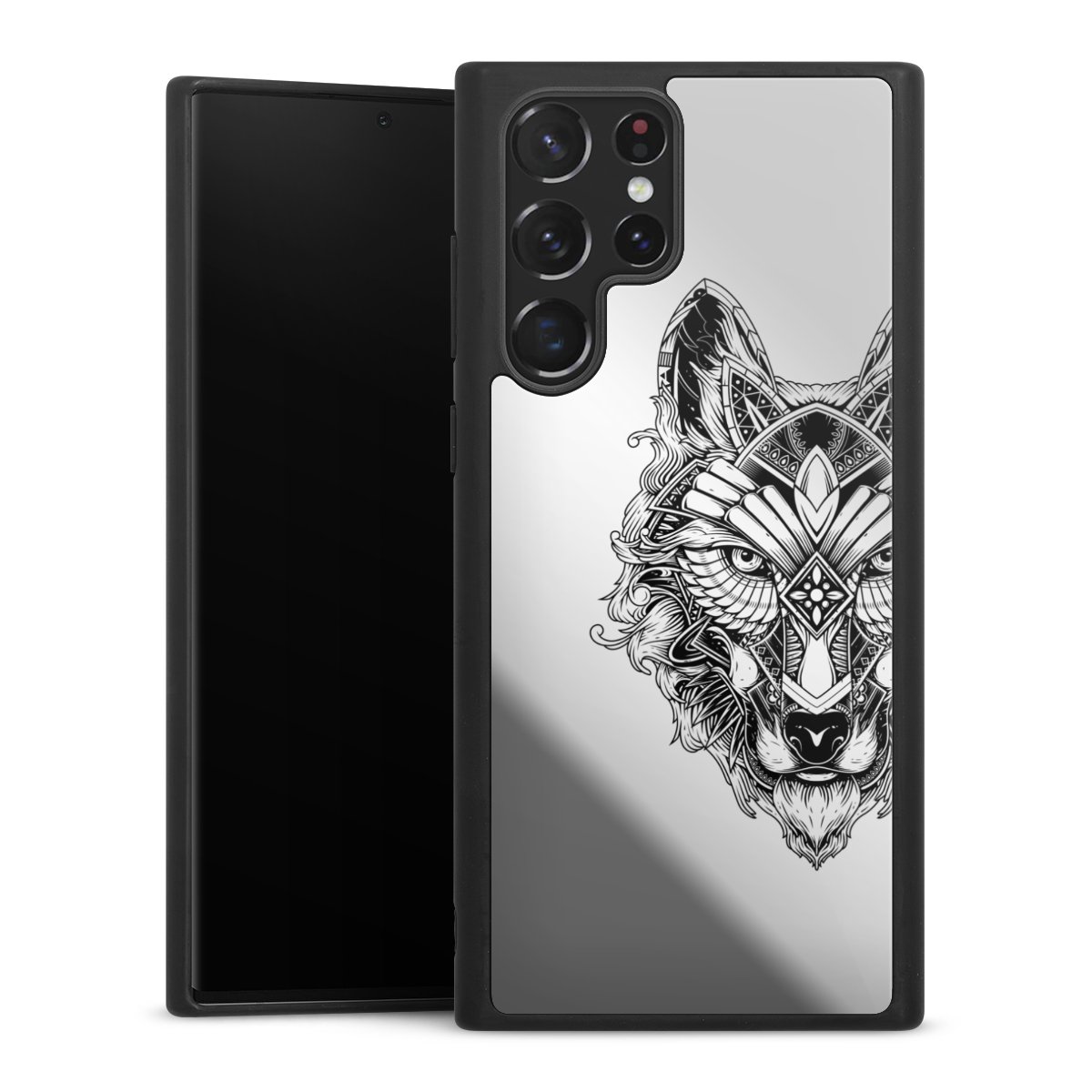 Wolf mandala transparent