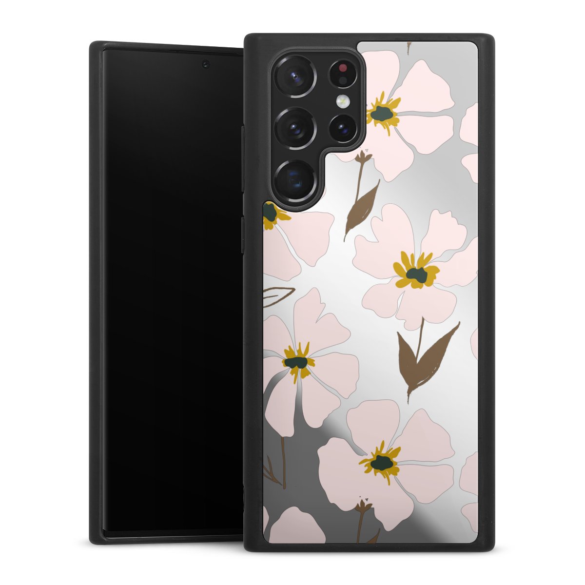 Simple Pastell Flowers Rose Transparent