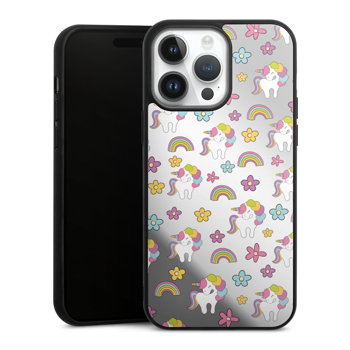 Unicorn Rainbow Pattern ohne Hintergrund