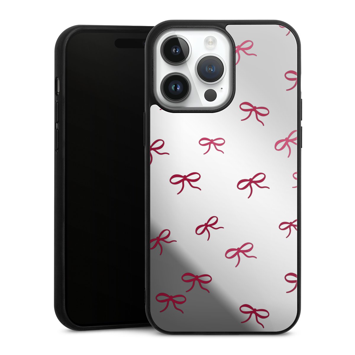 Schleifen Muster Rot