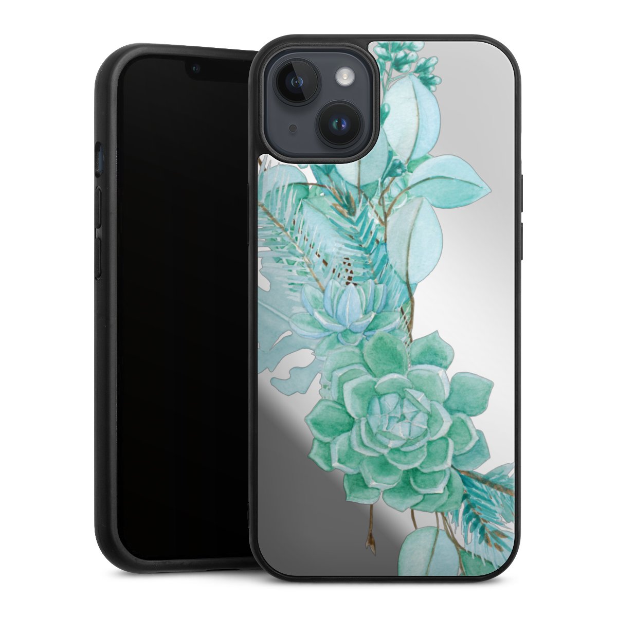 Fleurs Vertes Menthes Transparent