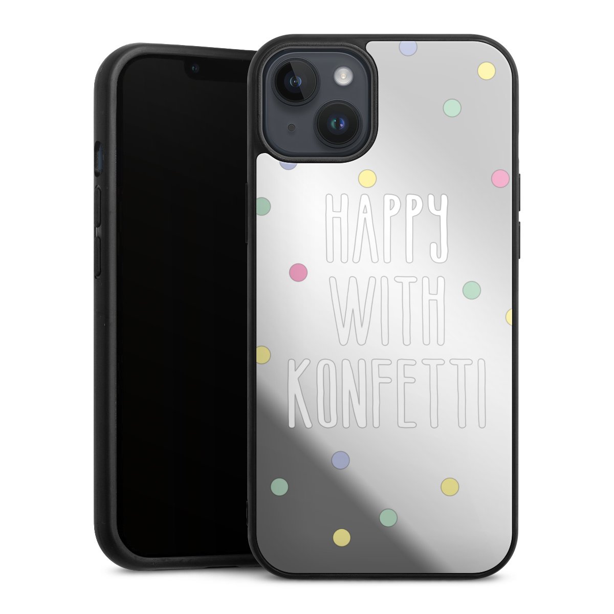 Happy with Konfetti White ohne Hintergrund
