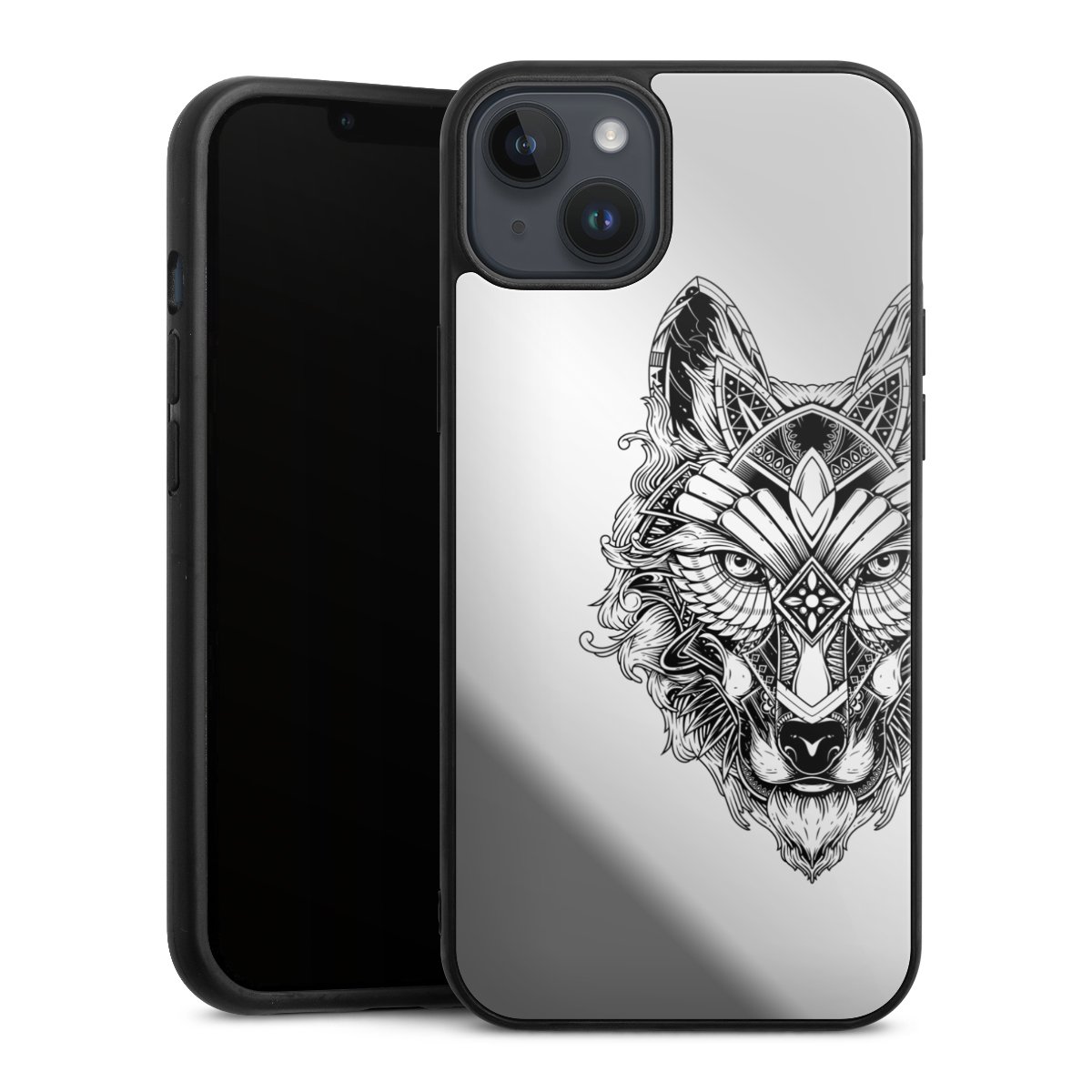 Wolf mandala transparent