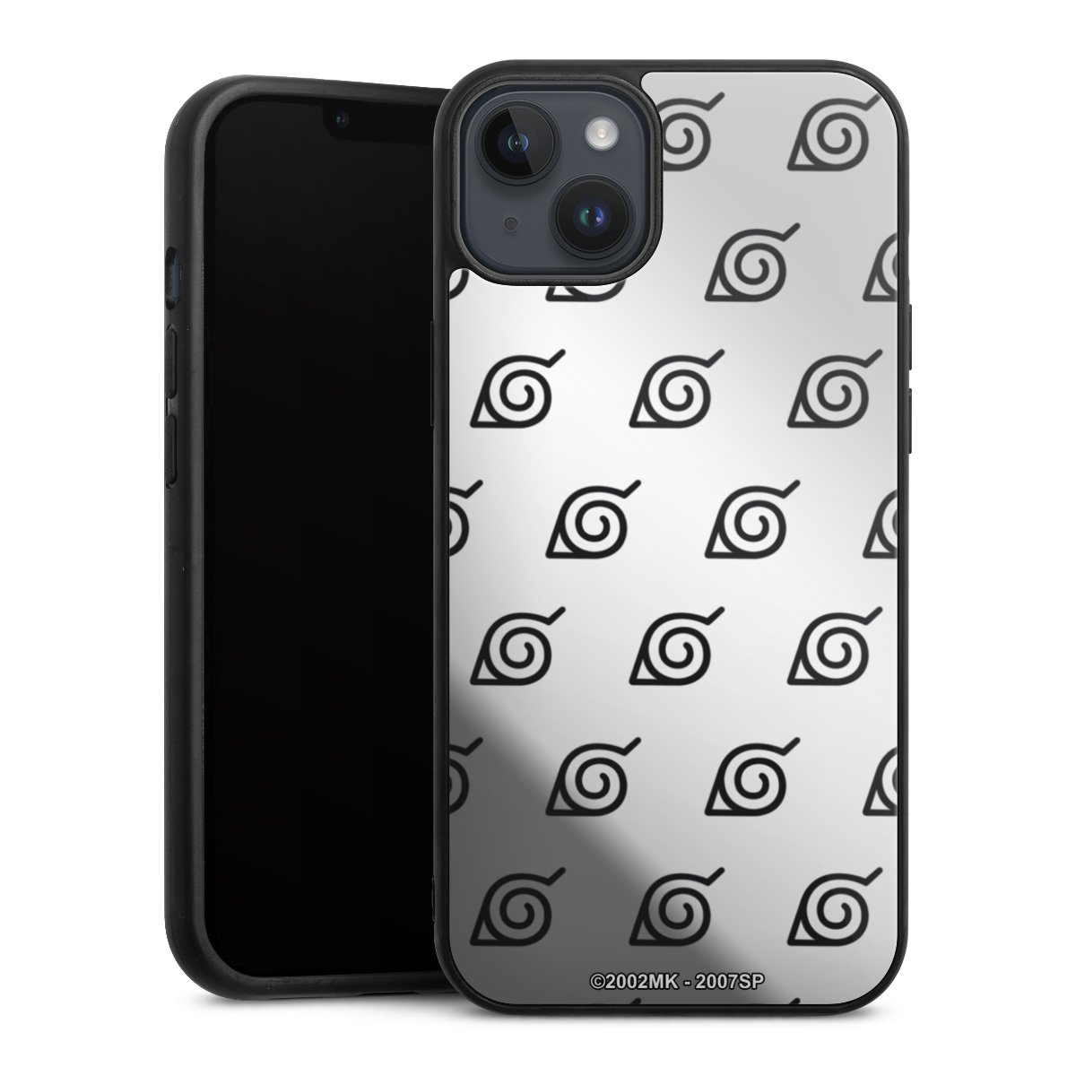 Konoha Pattern Noir sur Fond Transparent