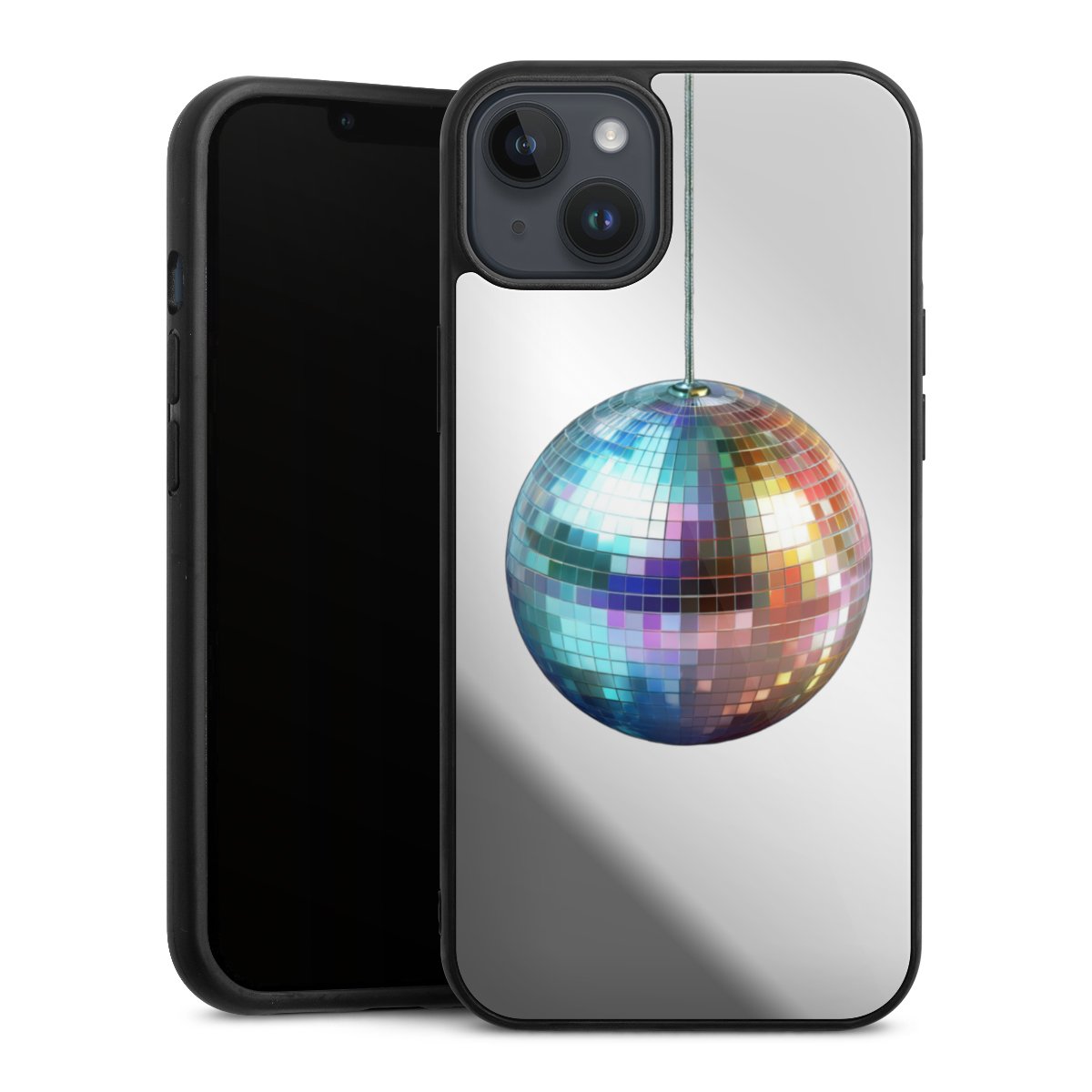 Disco Balls Party Blue Gold Transparent with AI