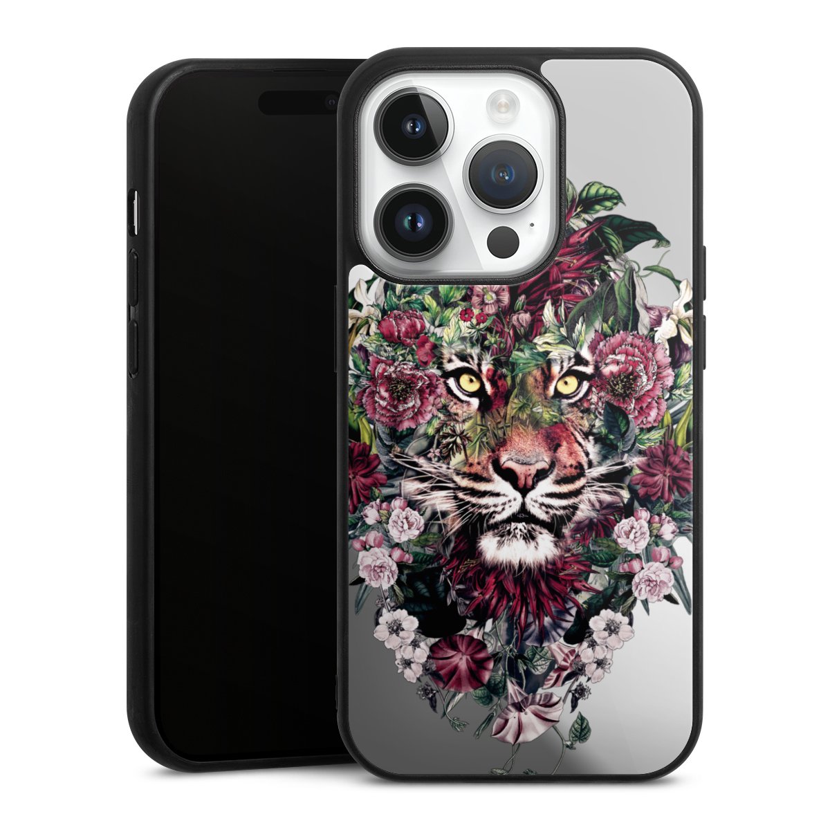 Floral Tiger zonder Achtergrond