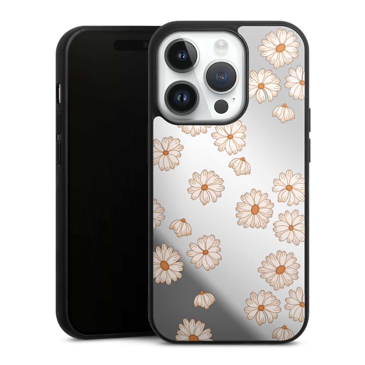 Fond Flower Power blanc