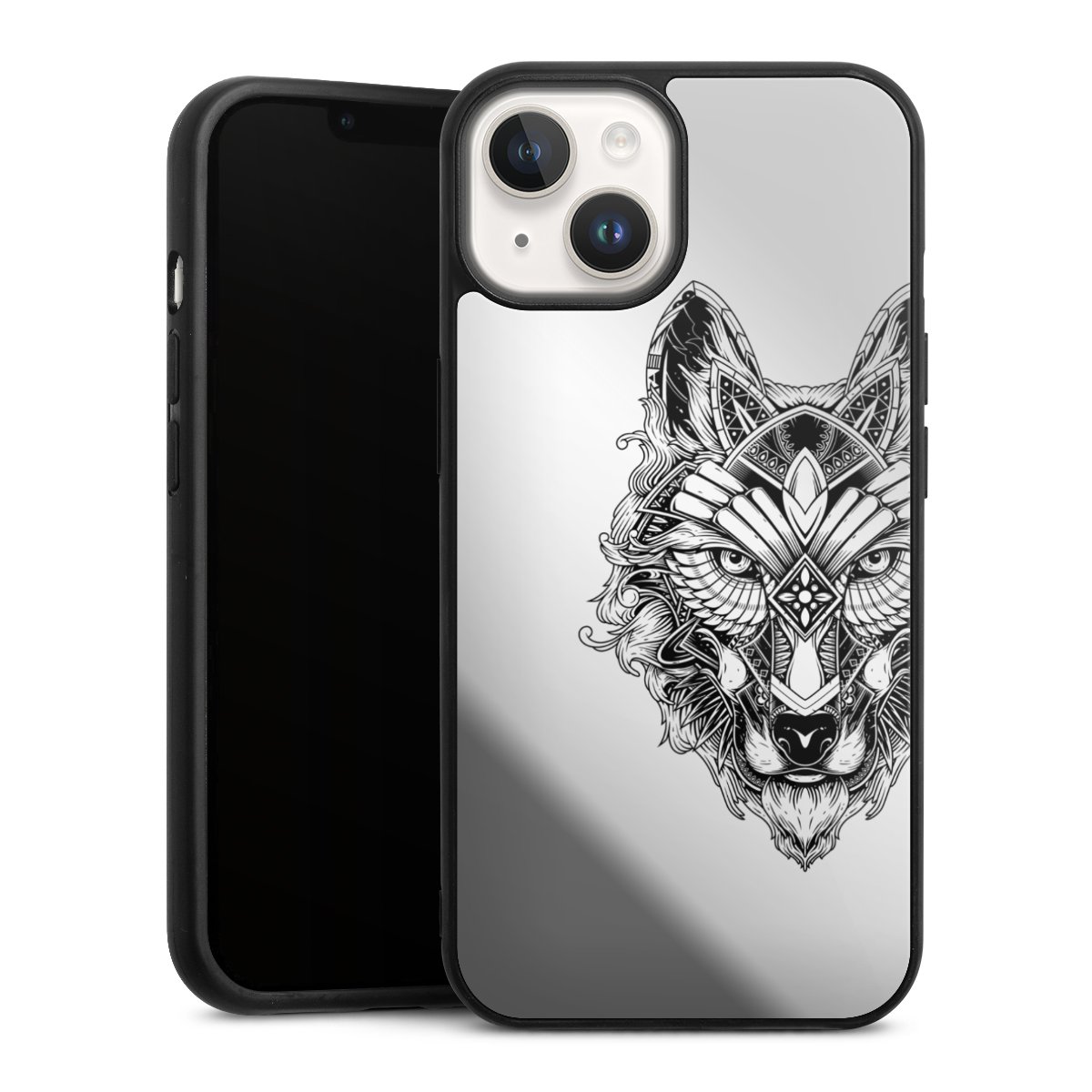 Wolf mandala transparent