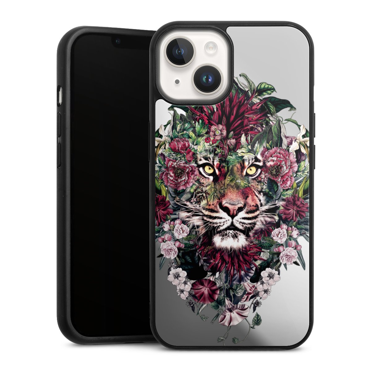 Floral Tiger zonder Achtergrond