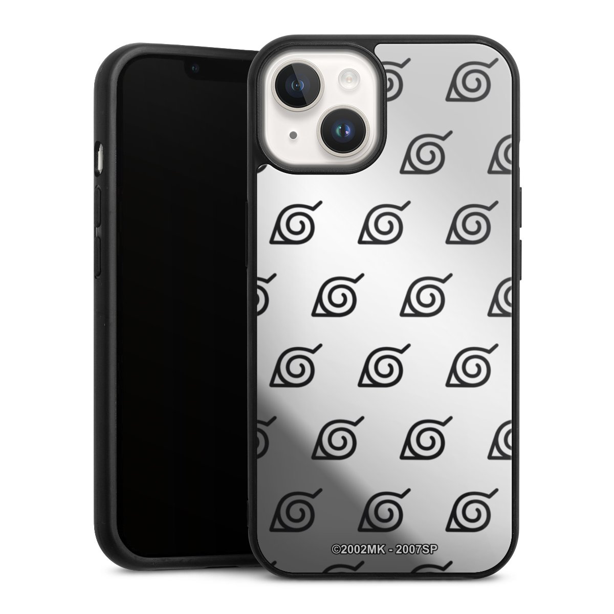 Konoha Pattern Noir sur Fond Transparent