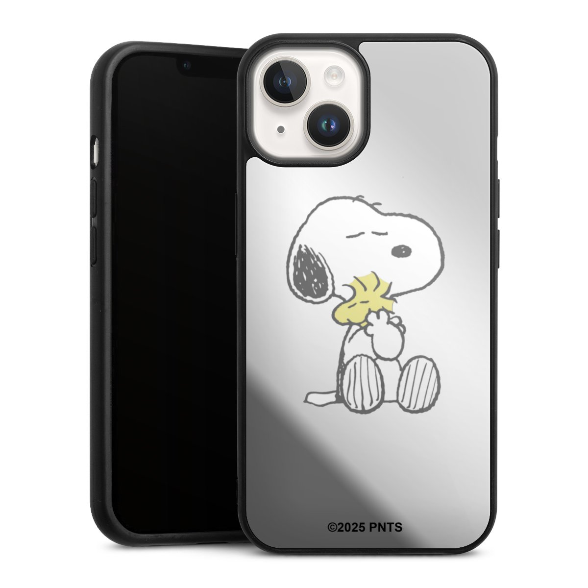 Snoopy And Woodstock Cuddling transparent