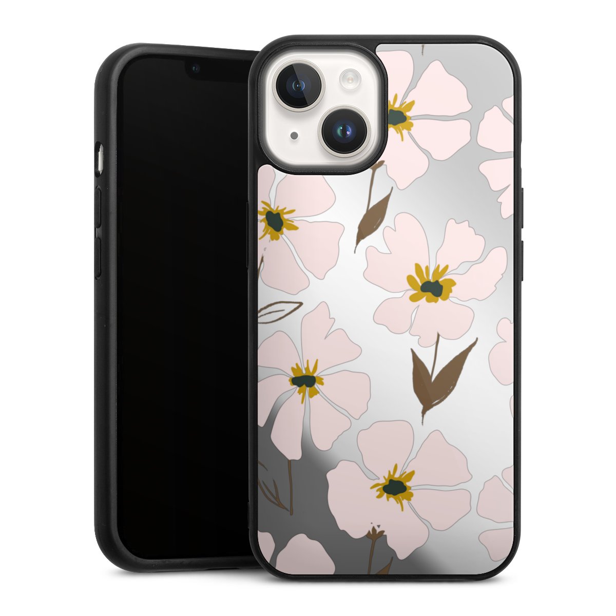 Simple Pastell Flowers Rose Transparent