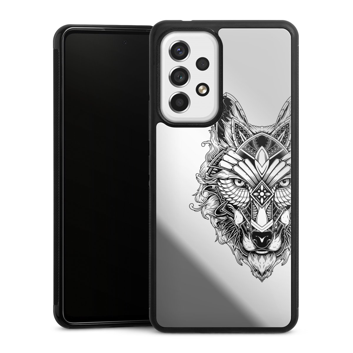 Wolf Mandala ohne Hintergrund