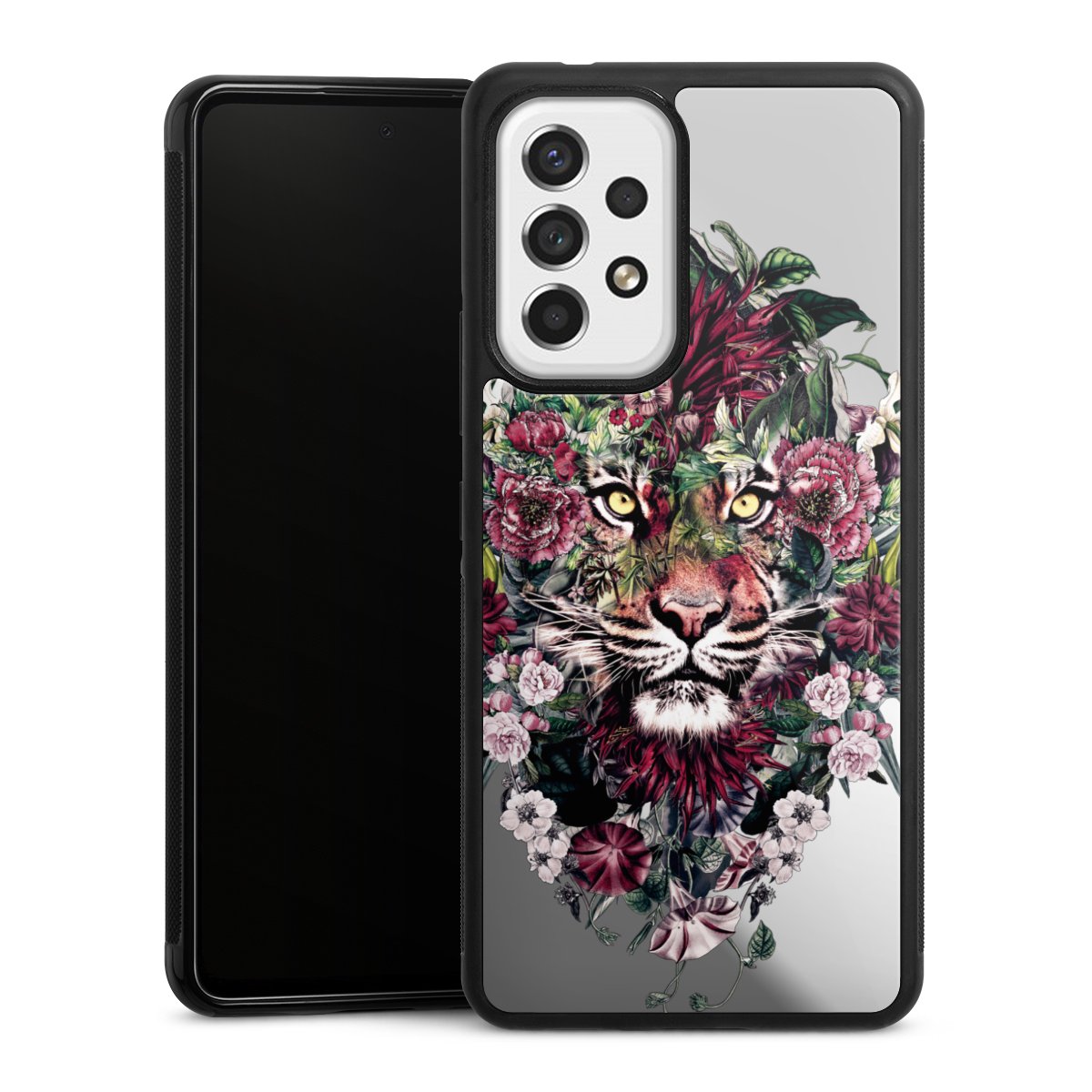 Tigre floral sans fond