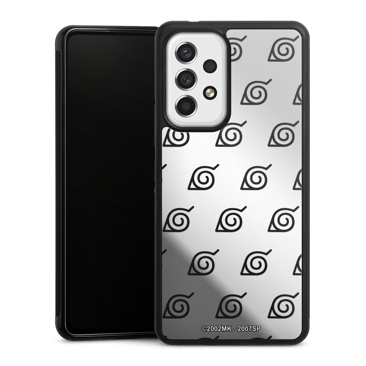 Konoha Pattern Noir sur Fond Transparent