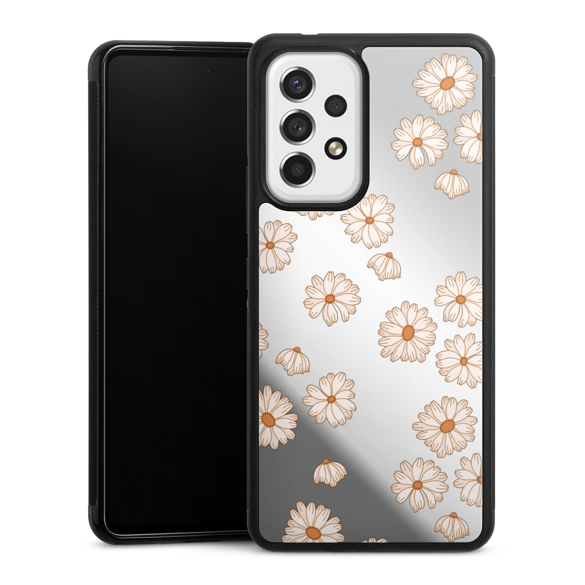 Fond Flower Power blanc