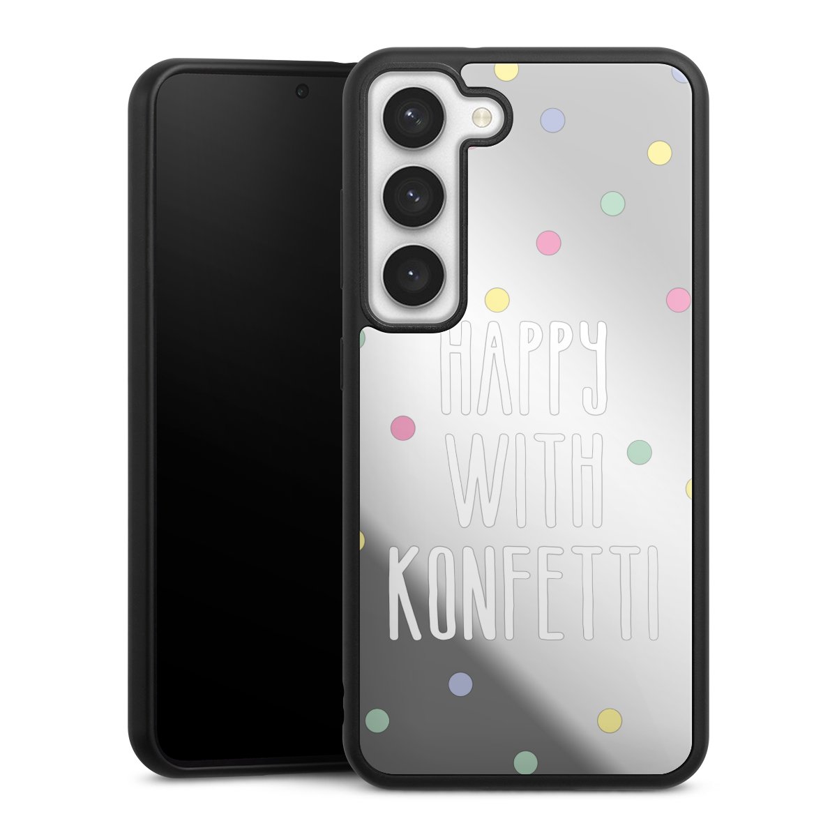 Happy with Konfetti White ohne Hintergrund