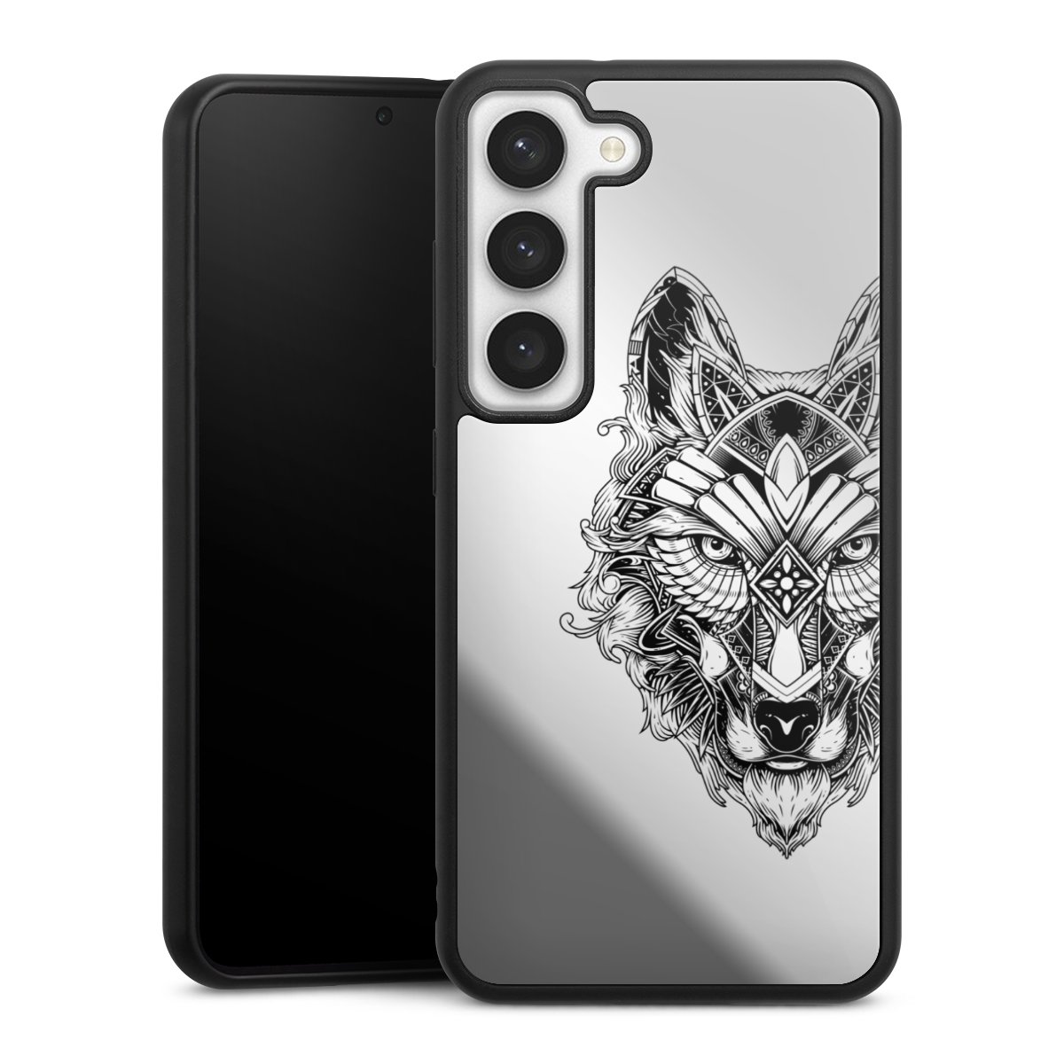 Wolf mandala transparent