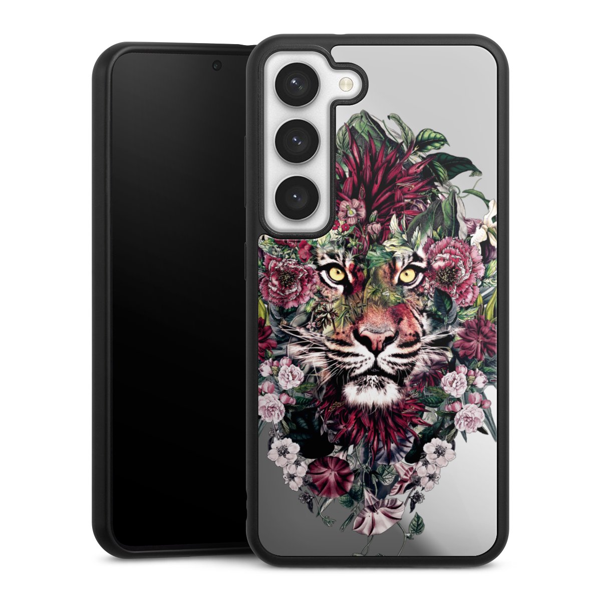 Tigre floral sans fond