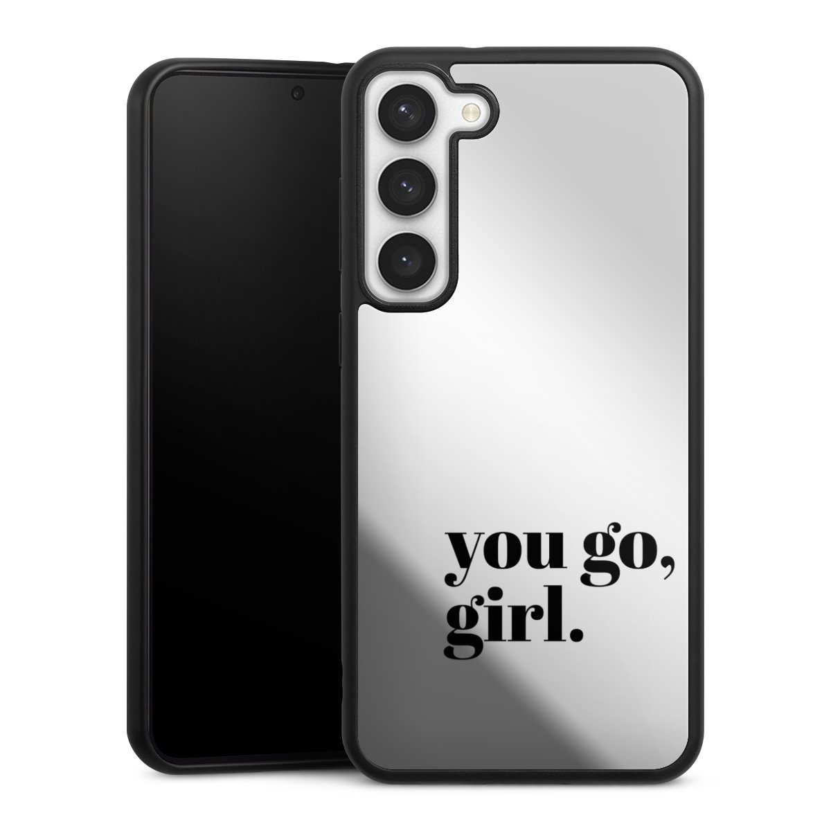 You Go Girl Schwarz Transparent
