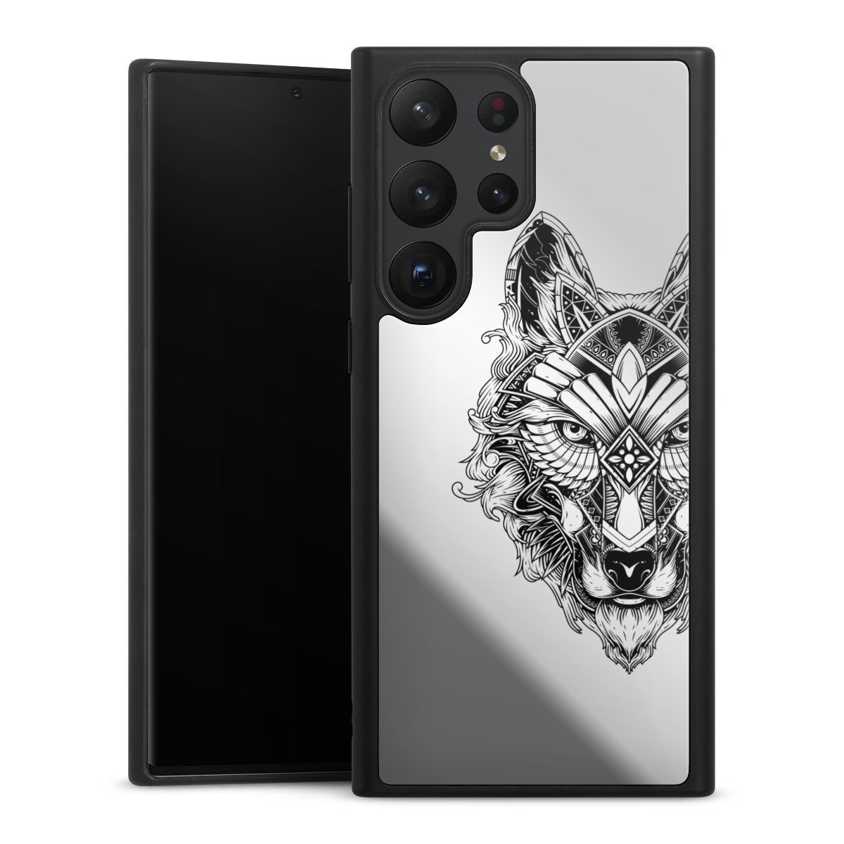 Wolf Mandala ohne Hintergrund