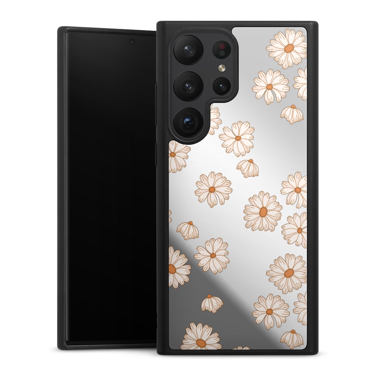 Fond Flower Power blanc