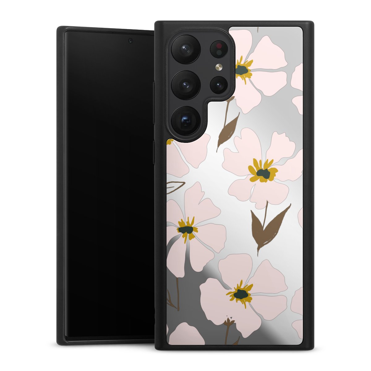 Simple Pastell Flowers Rose Transparent