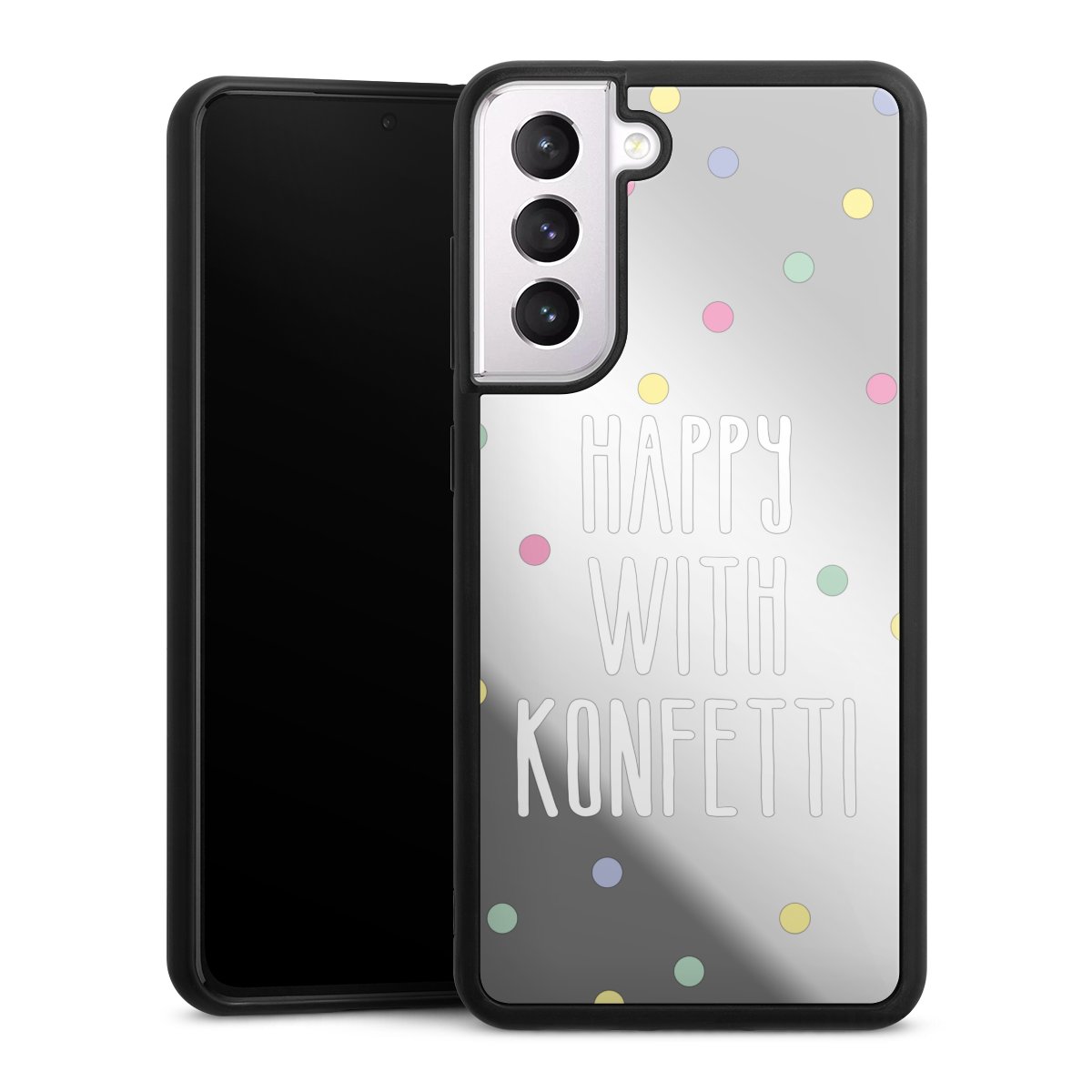 Happy with Konfetti White ohne Hintergrund