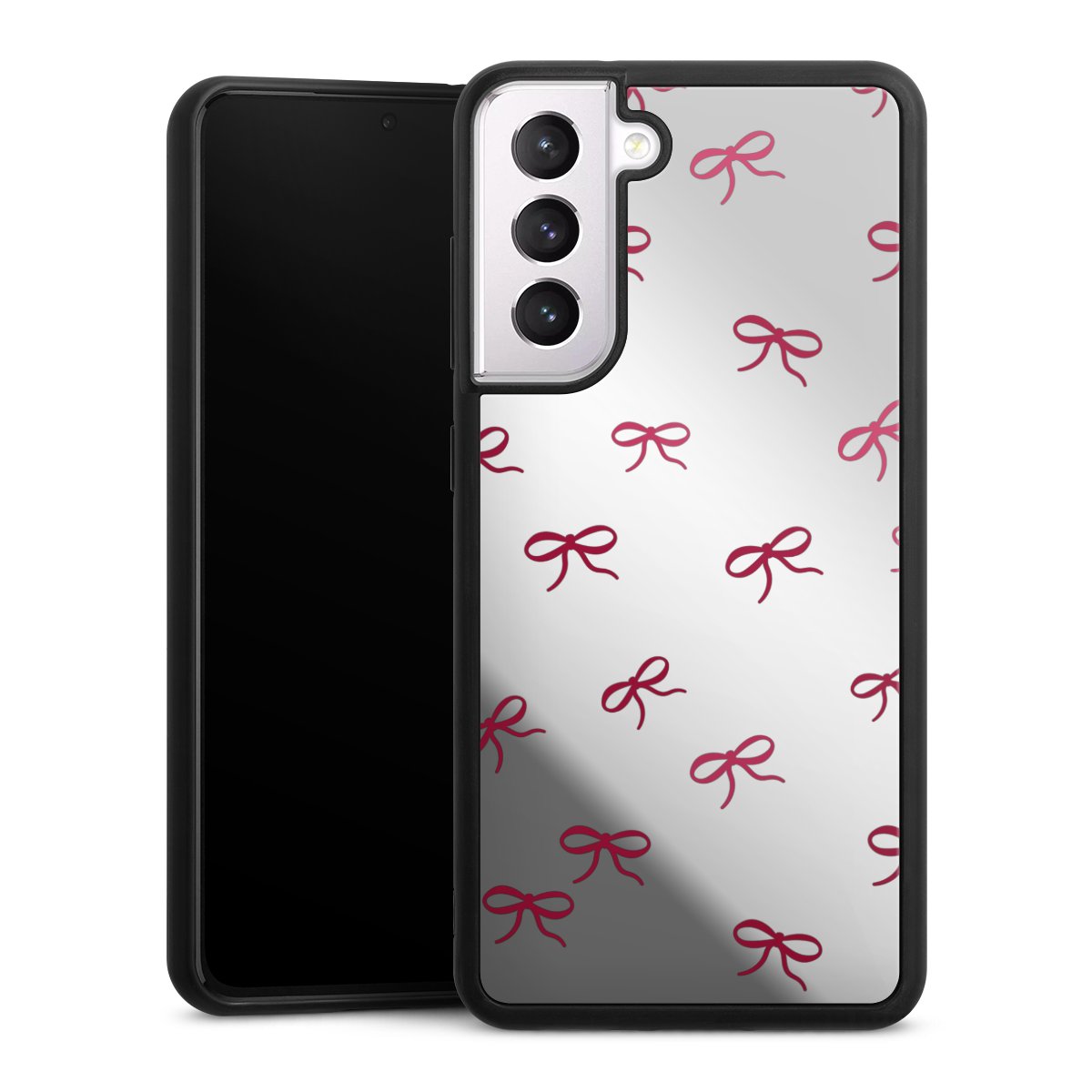 Schleifen Muster Rot