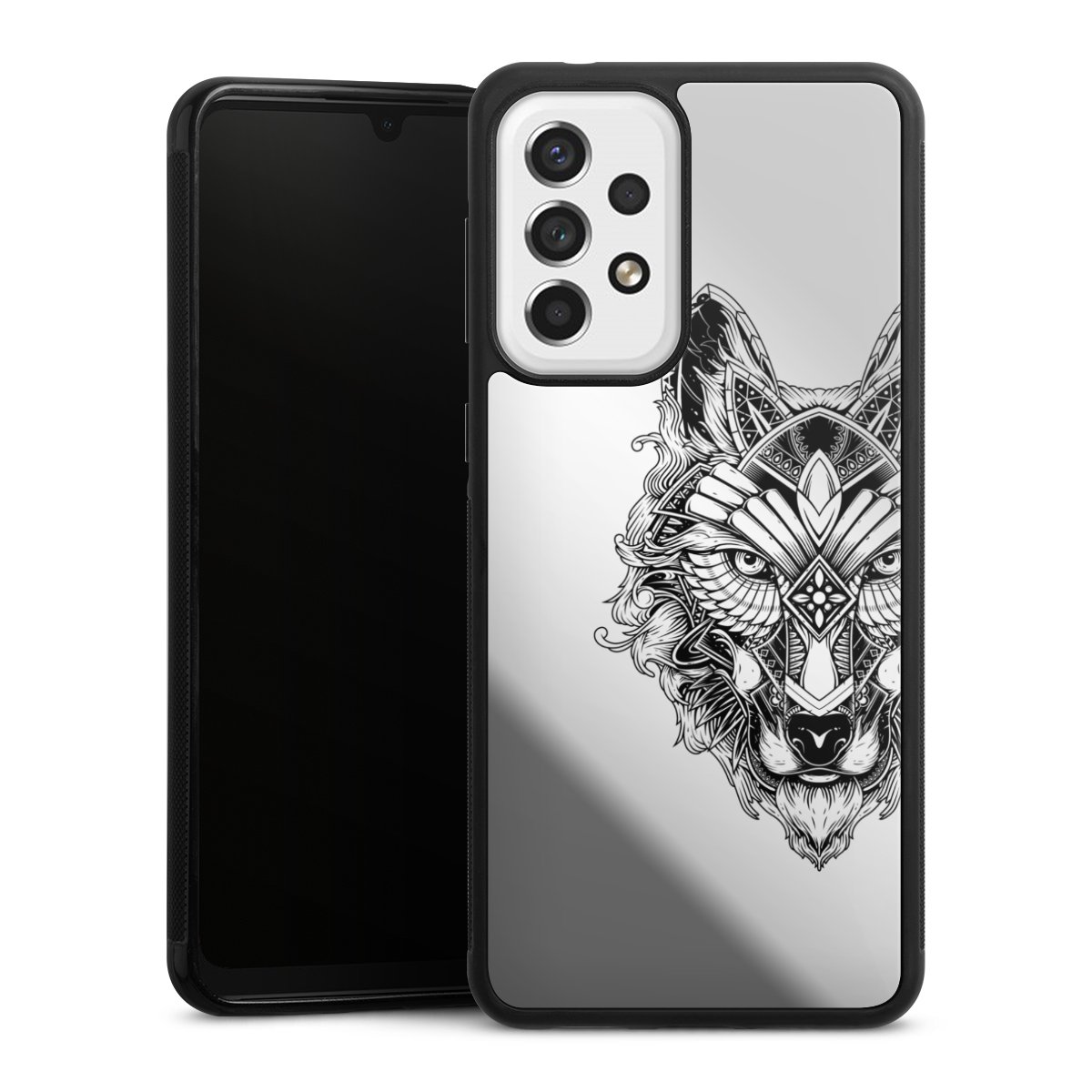 Wolf mandala transparent