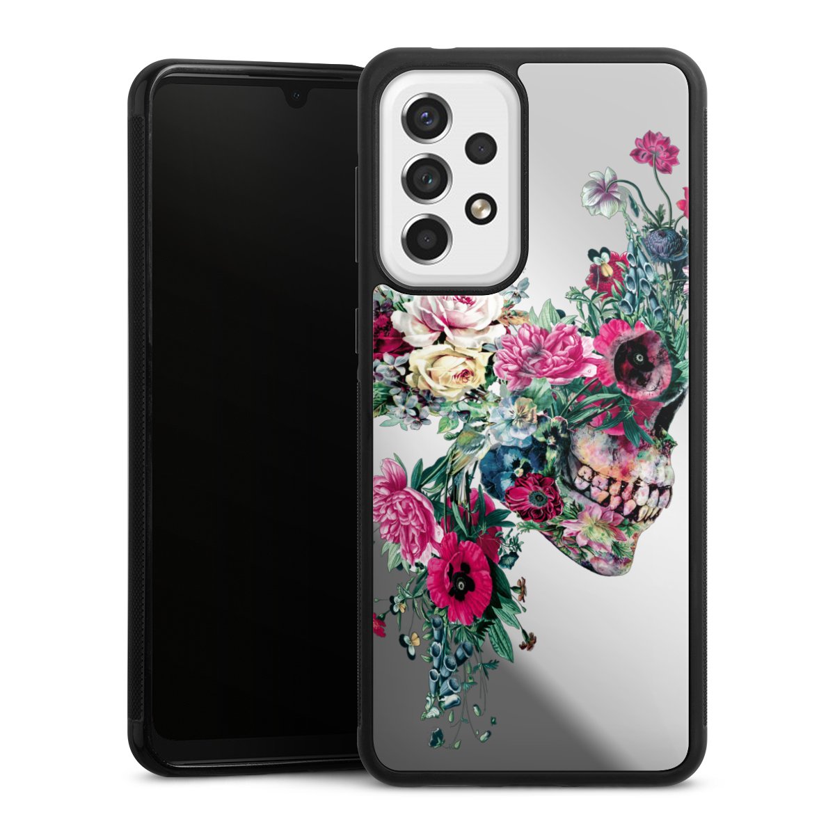 Blumen-Totenkopf transparent