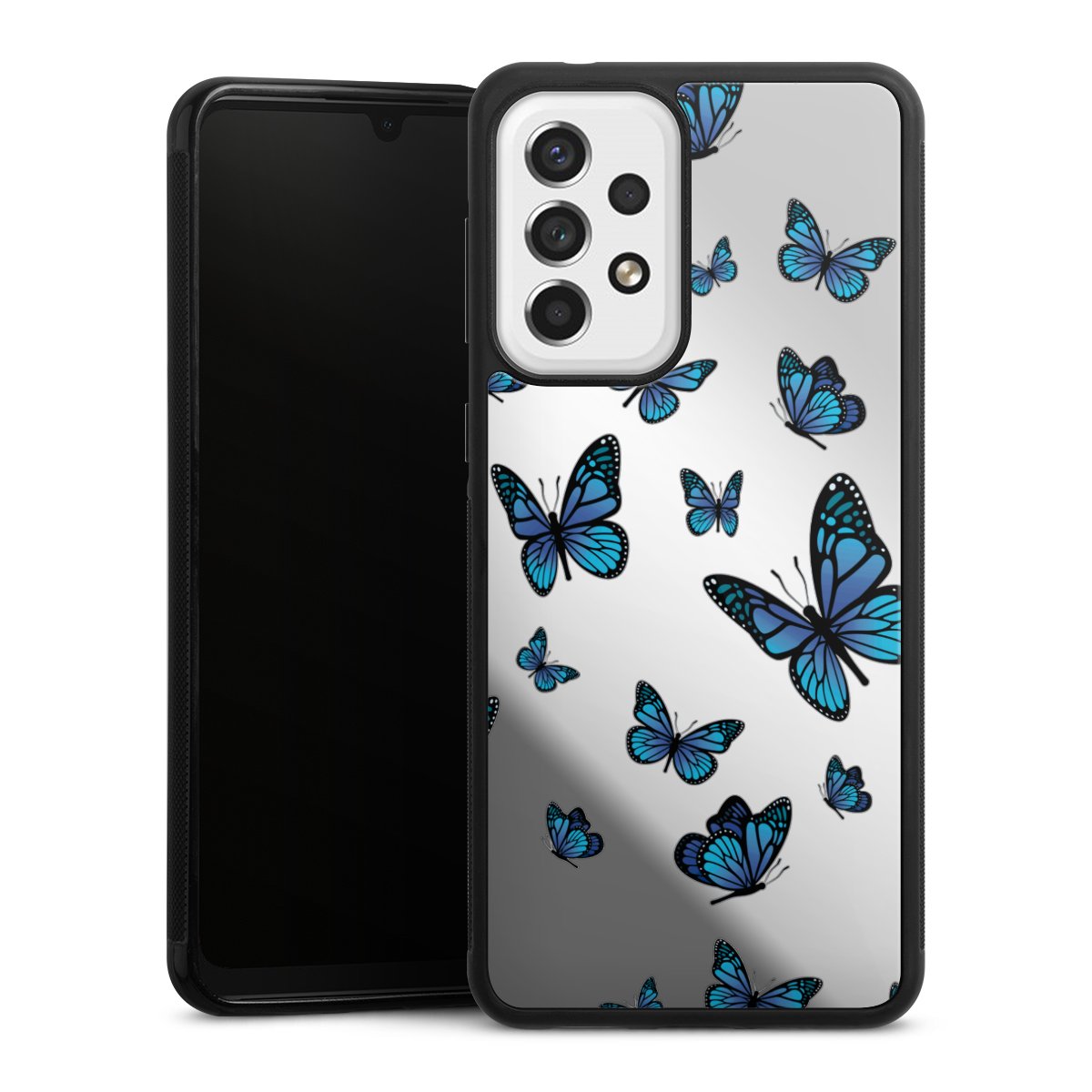 Motif papillon transparent