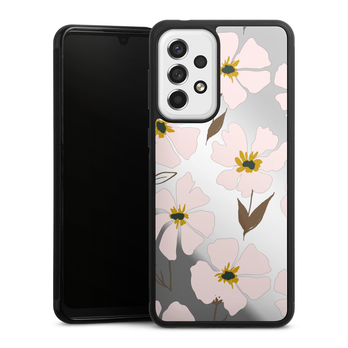 Simple Pastell Flowers Rose Transparent