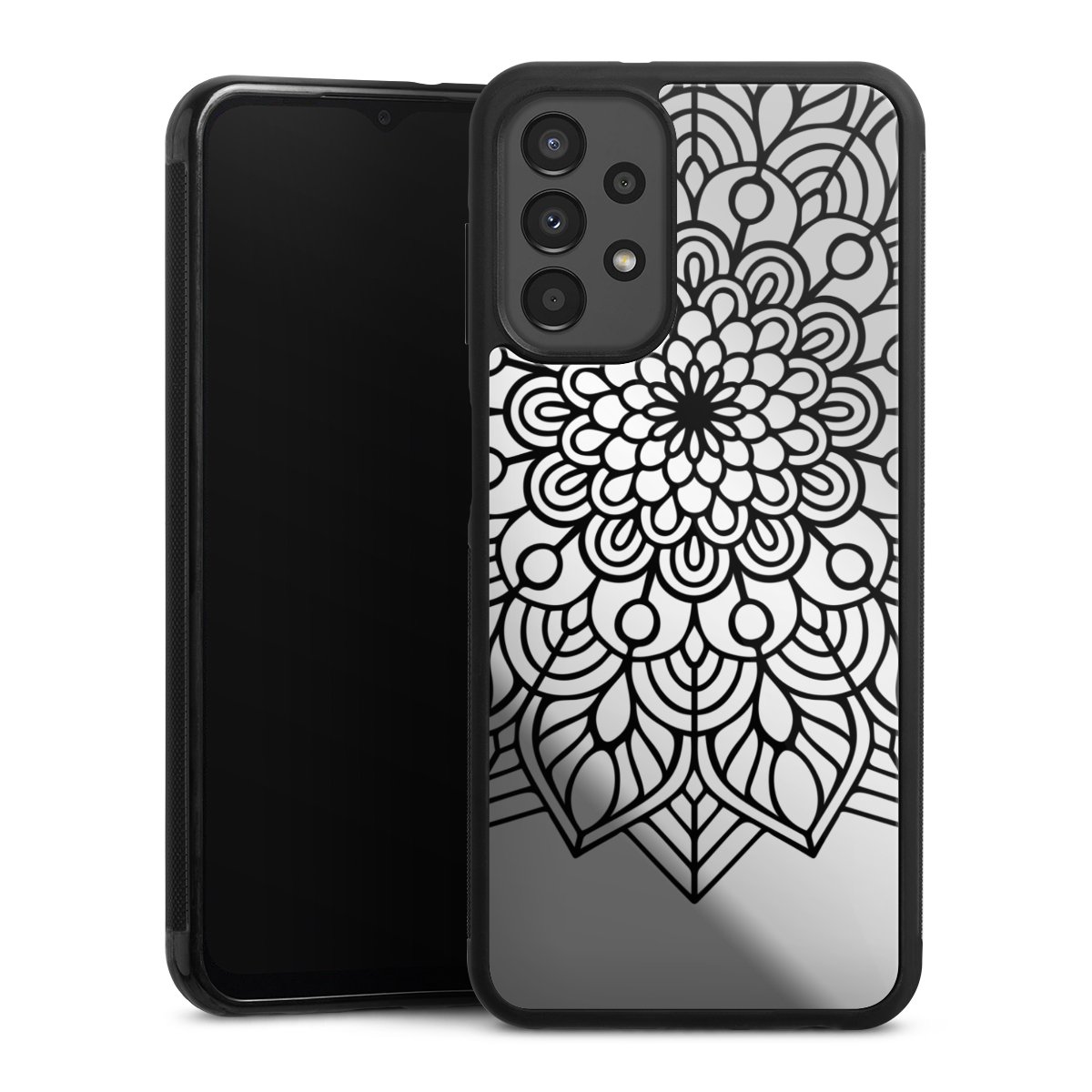 Indian Mandala Schwarz ohne Hintergrund