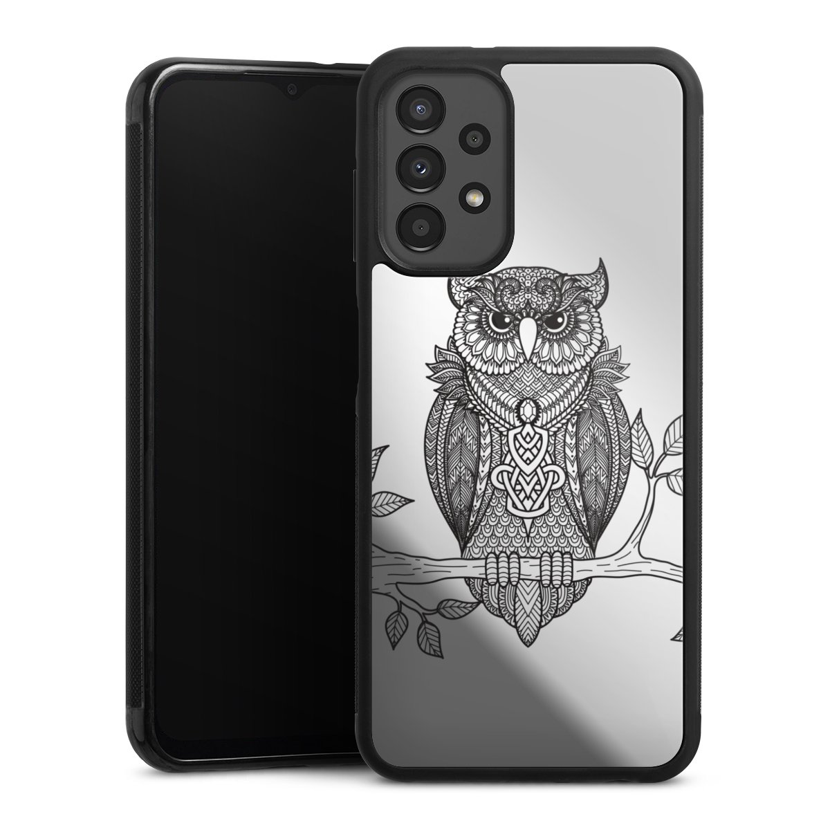 Mandala de hibou sans fond