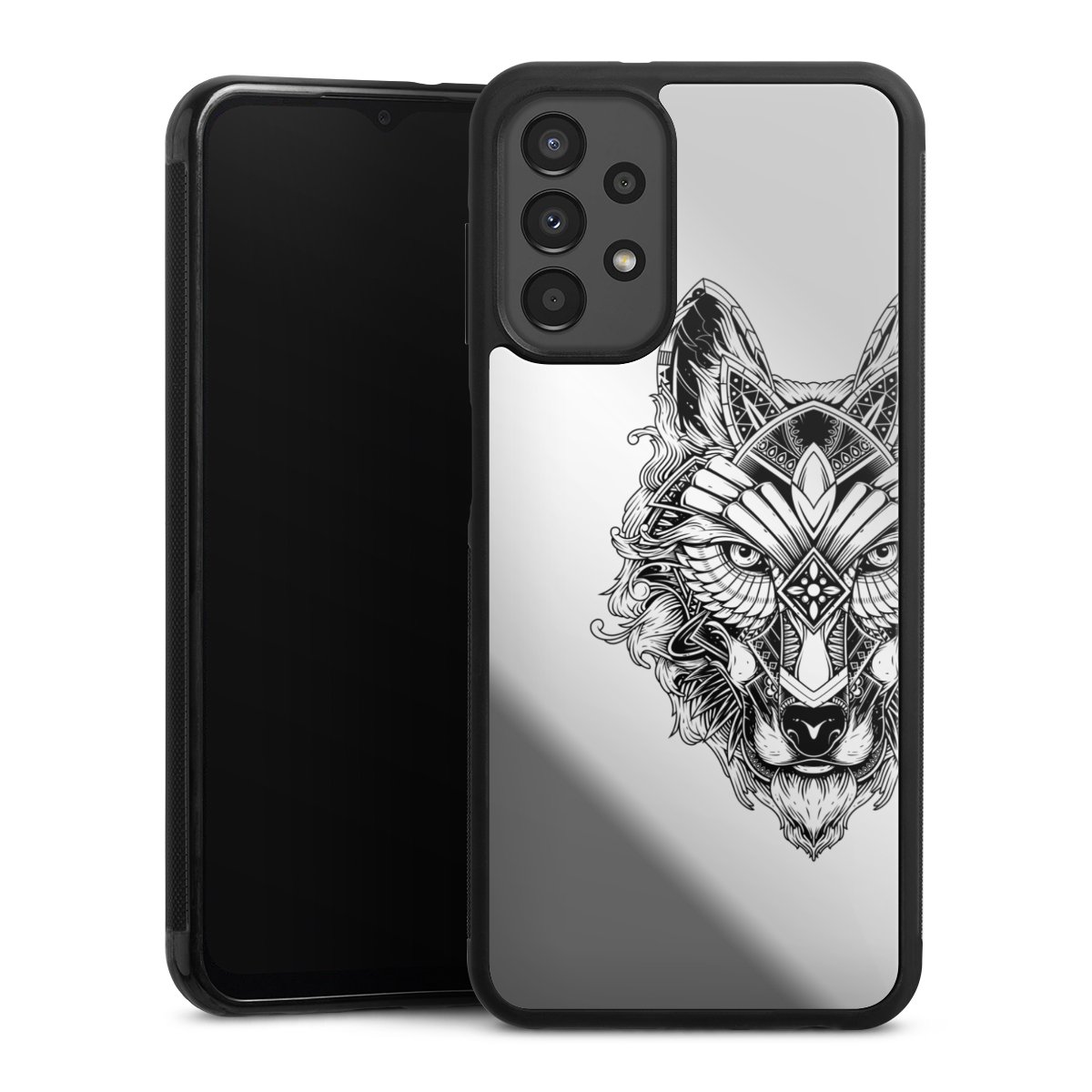 Wolf mandala transparent