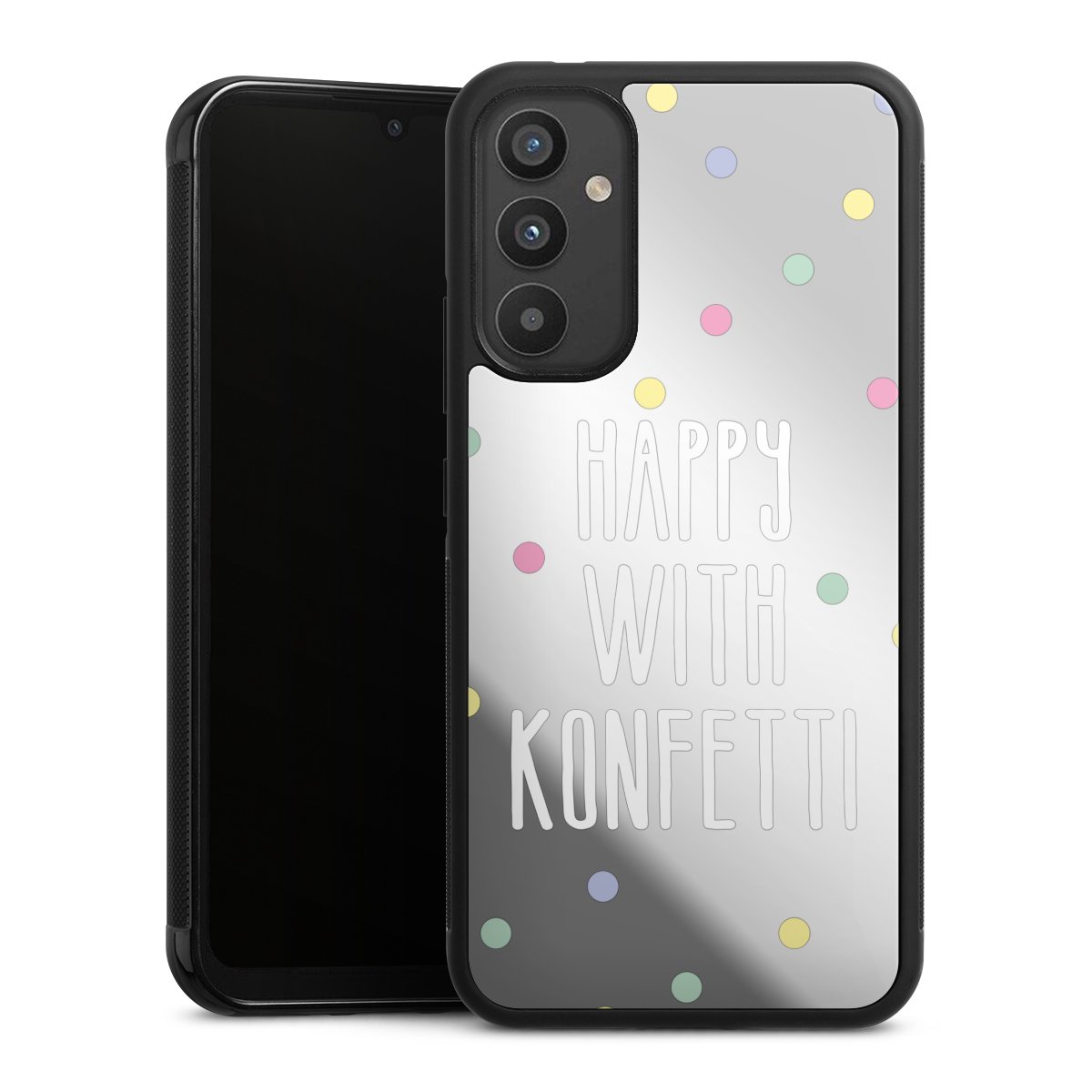 Happy with Konfetti White ohne Hintergrund