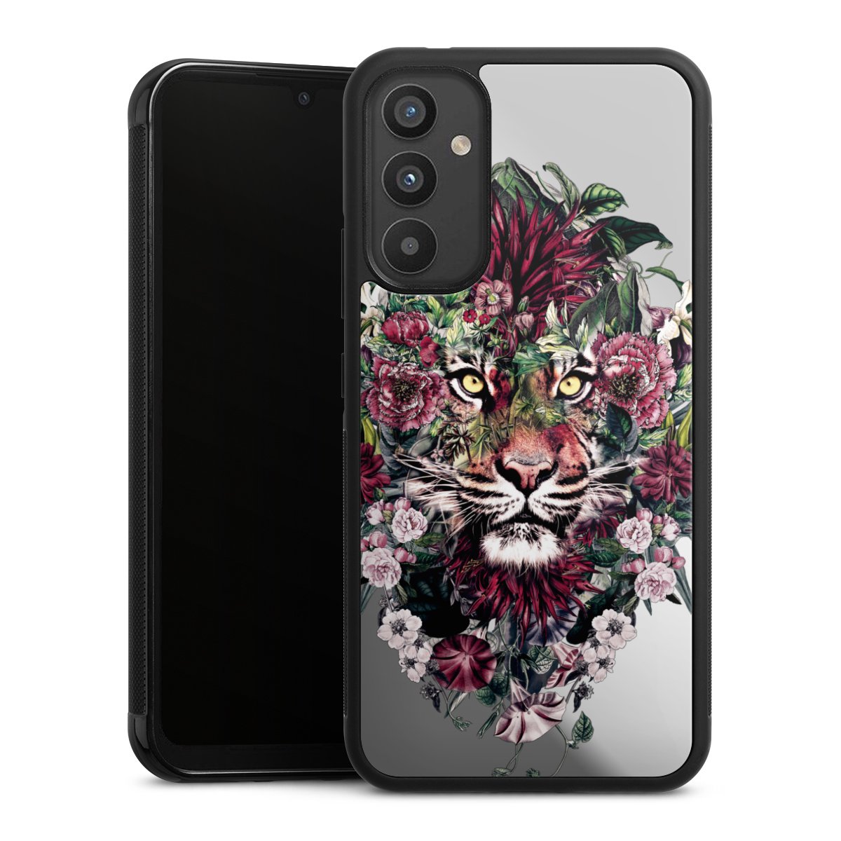 Floral Tiger zonder Achtergrond