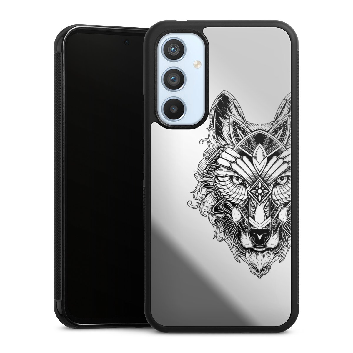 Wolf mandala transparent