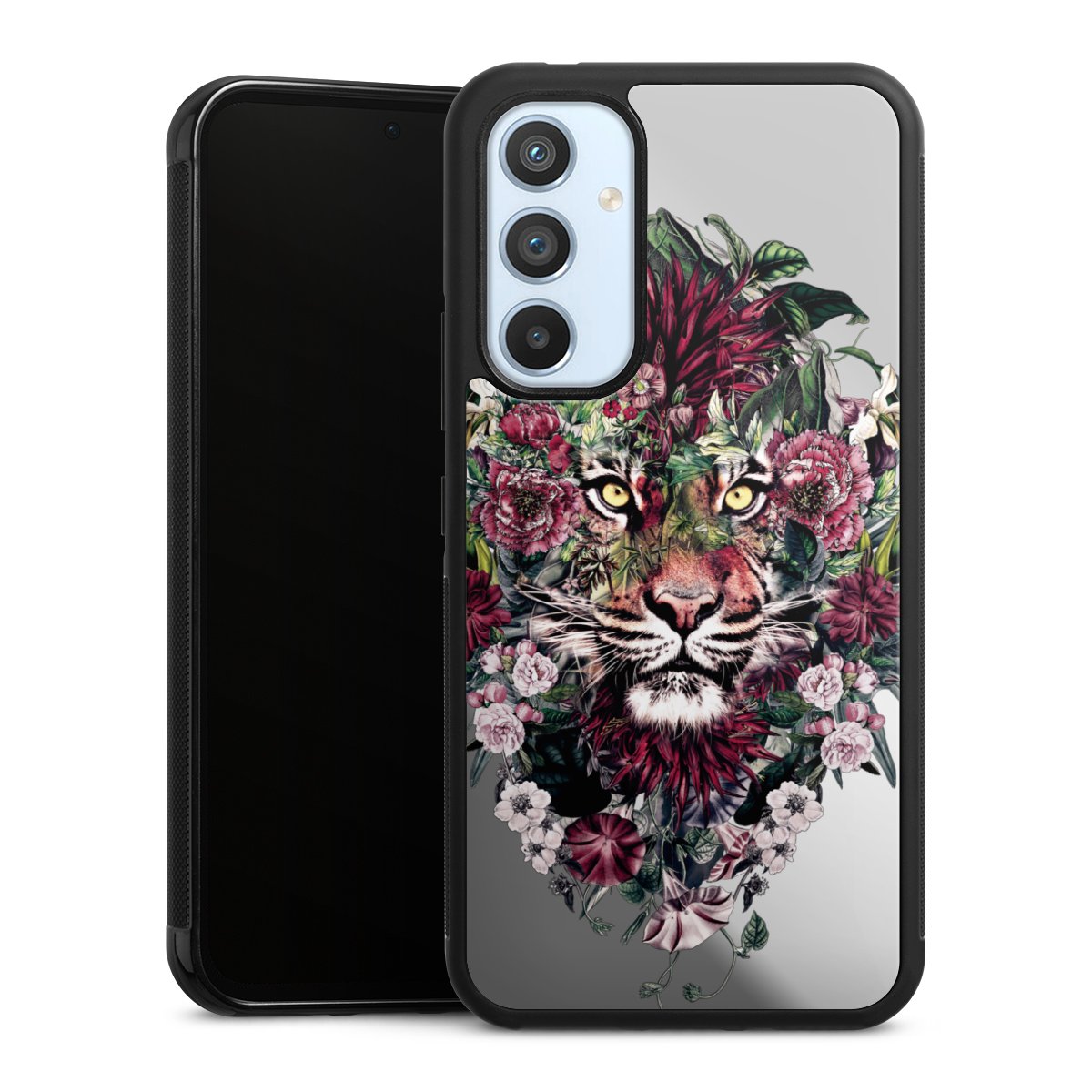 Tigre floral sans fond