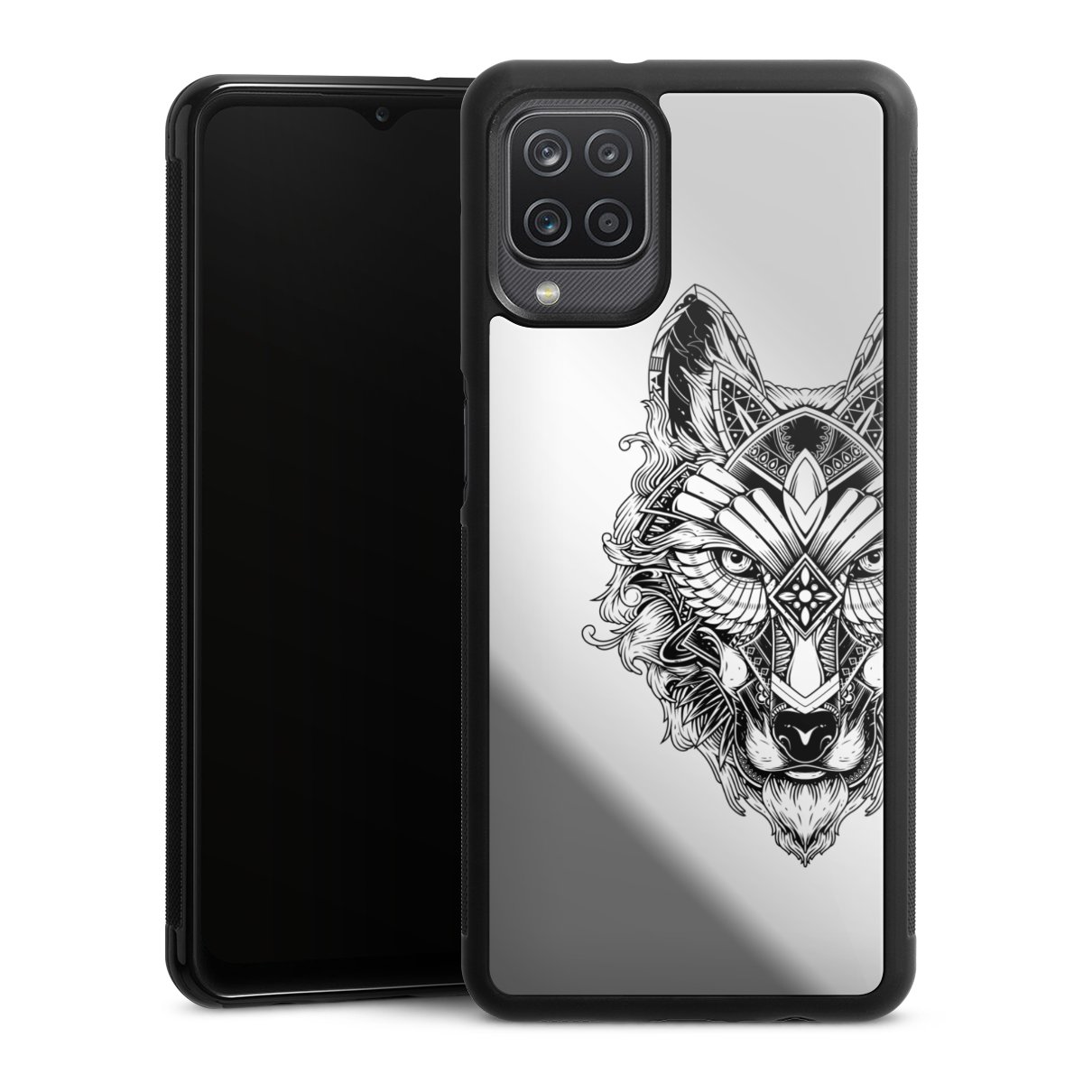 Wolf mandala transparent