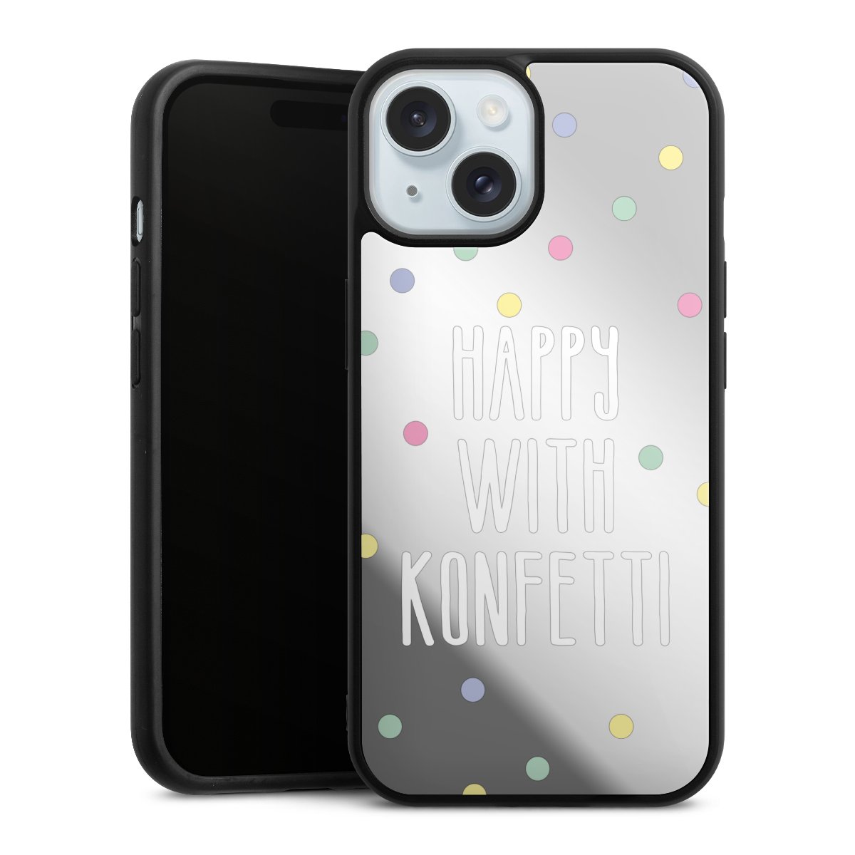 Happy with Konfetti White ohne Hintergrund